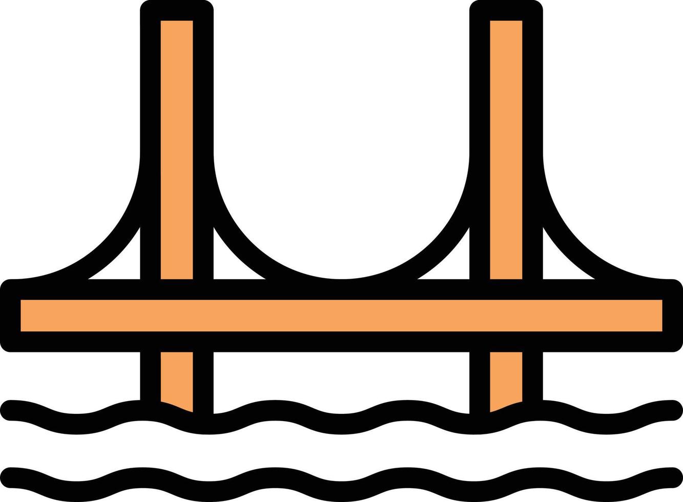 bridge vector illustration on a background.Premium quality symbols.vector icons for concept and graphic design.