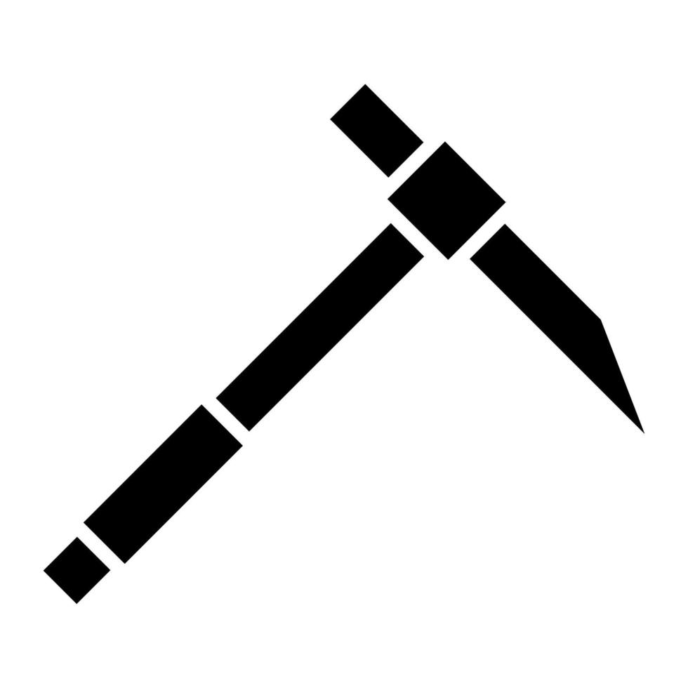 Pickaxe Glyph Icon vector
