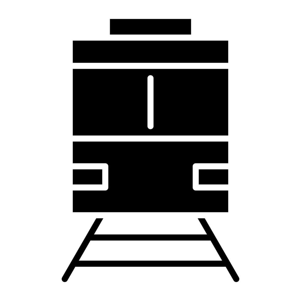 icono de glifo de tren vector