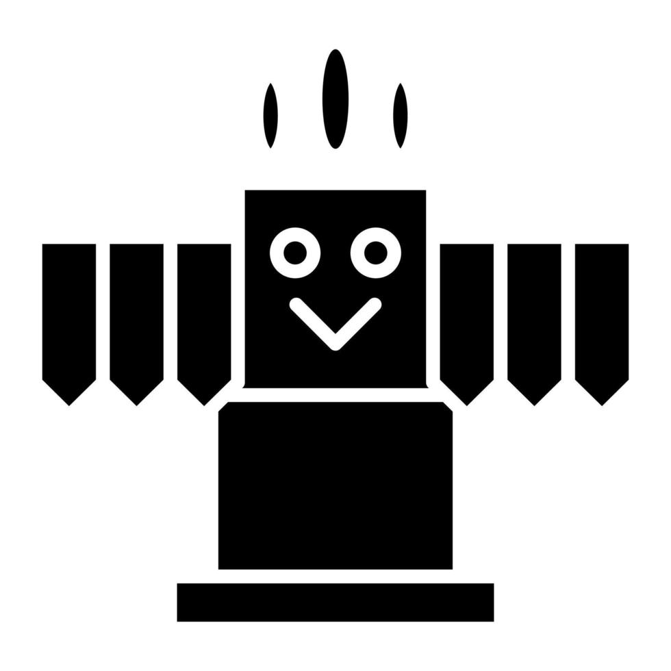 Native American Glyph Icon vector