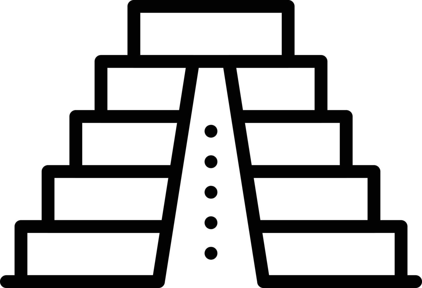 mayan pyramid vector illustration on a background.Premium quality symbols.vector icons for concept and graphic design.