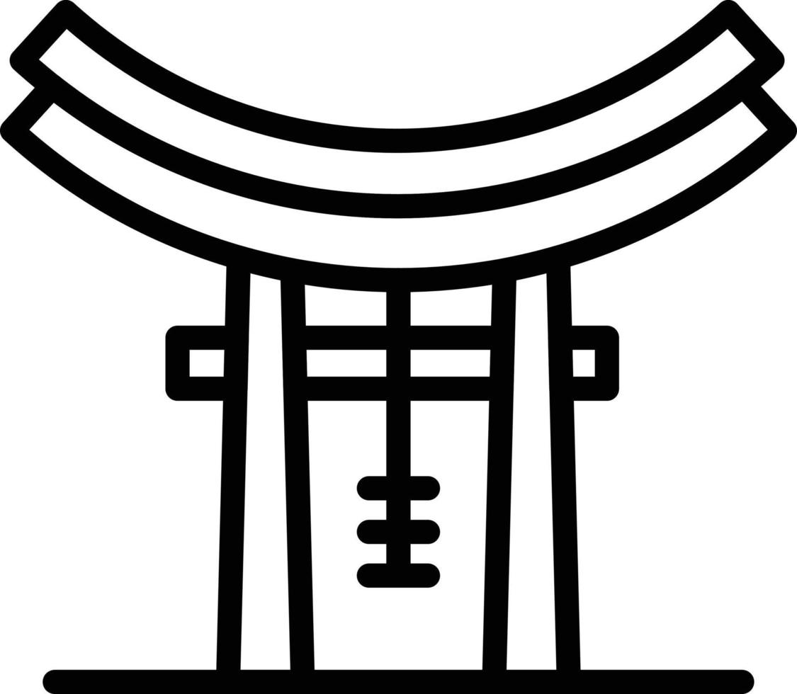 japan gate vector illustration on a background.Premium quality symbols.vector icons for concept and graphic design.