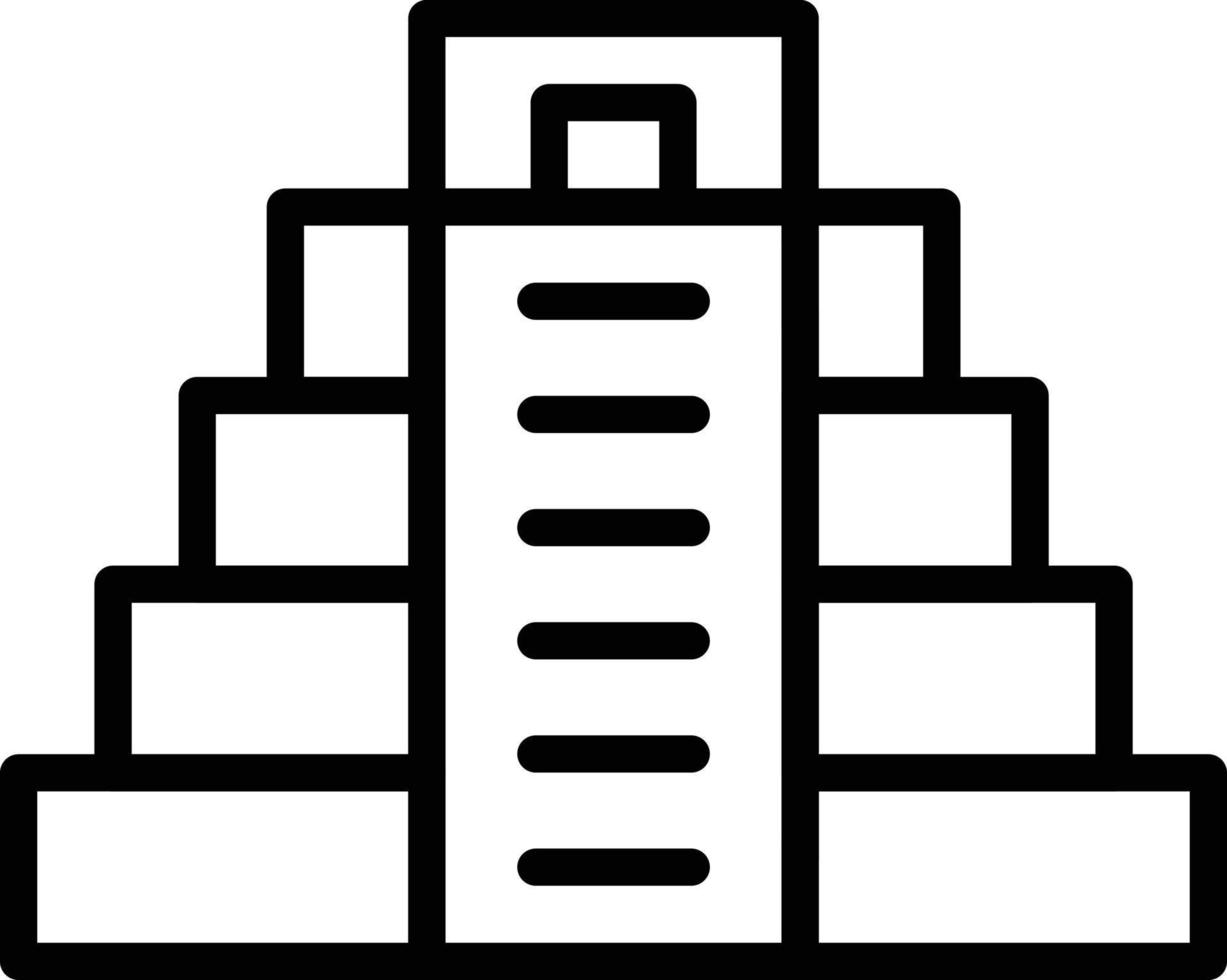 ilustración de vector de pirámide maya en un fondo. símbolos de calidad premium. iconos vectoriales para concepto y diseño gráfico.
