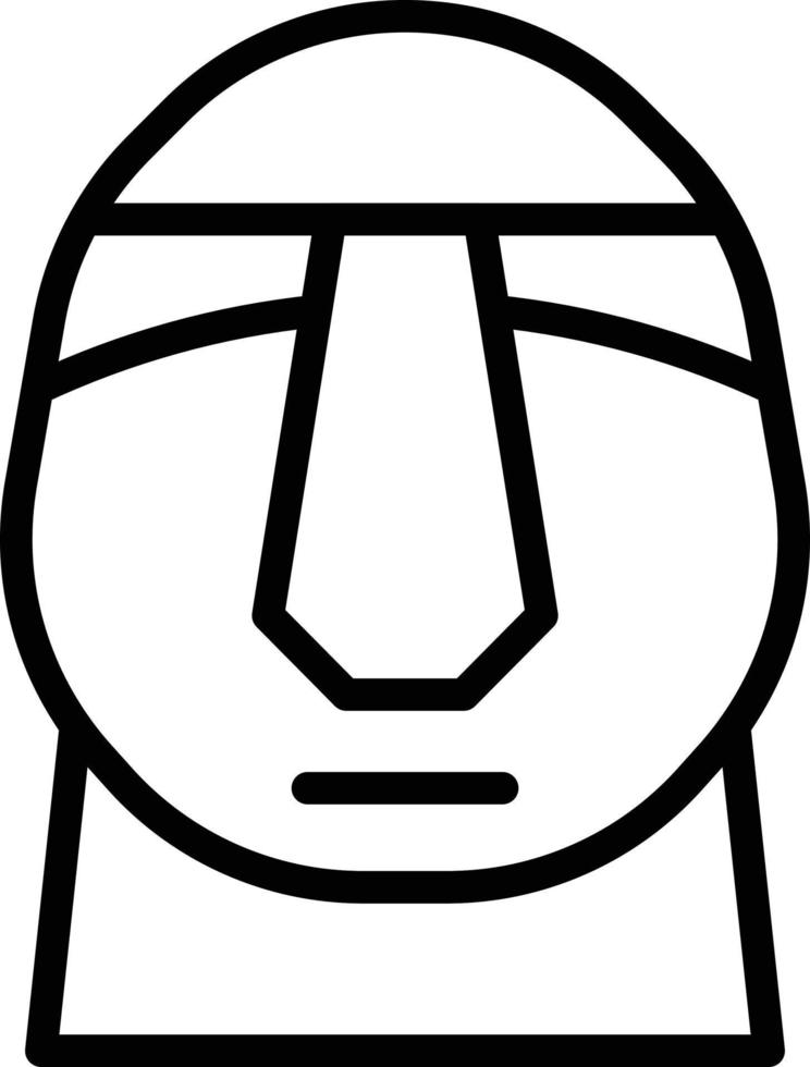 moai chile ilustración vectorial sobre un fondo.símbolos de calidad premium.iconos vectoriales para concepto y diseño gráfico. vector