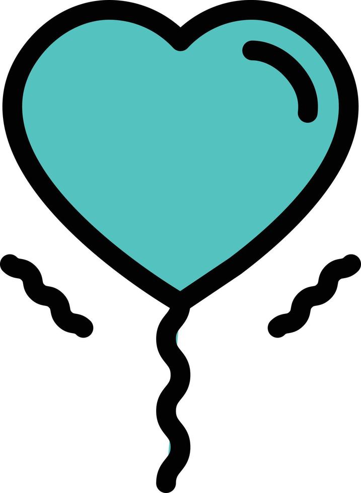 heart balloon vector illustration on a background.Premium quality symbols.vector icons for concept and graphic design.