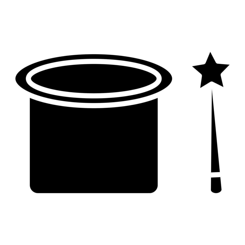 Magic Show Glyph Icon vector