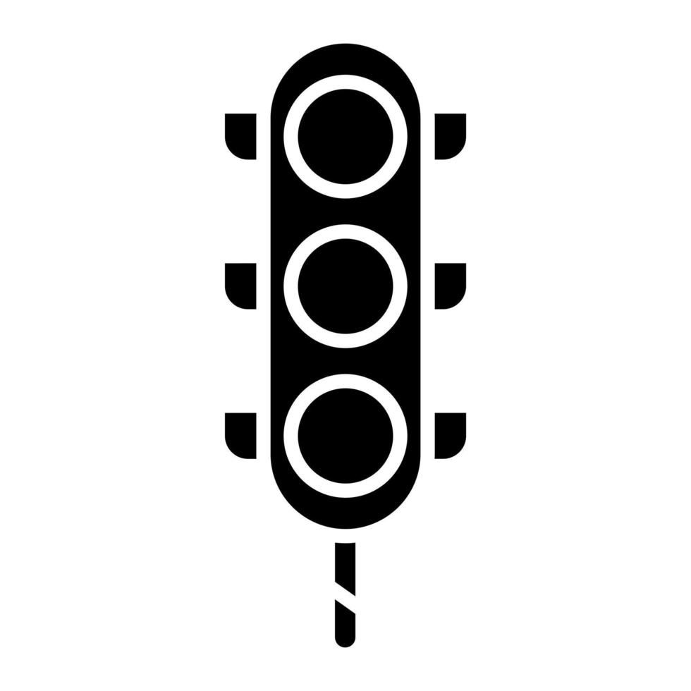 Traffic Control Glyph Icon vector