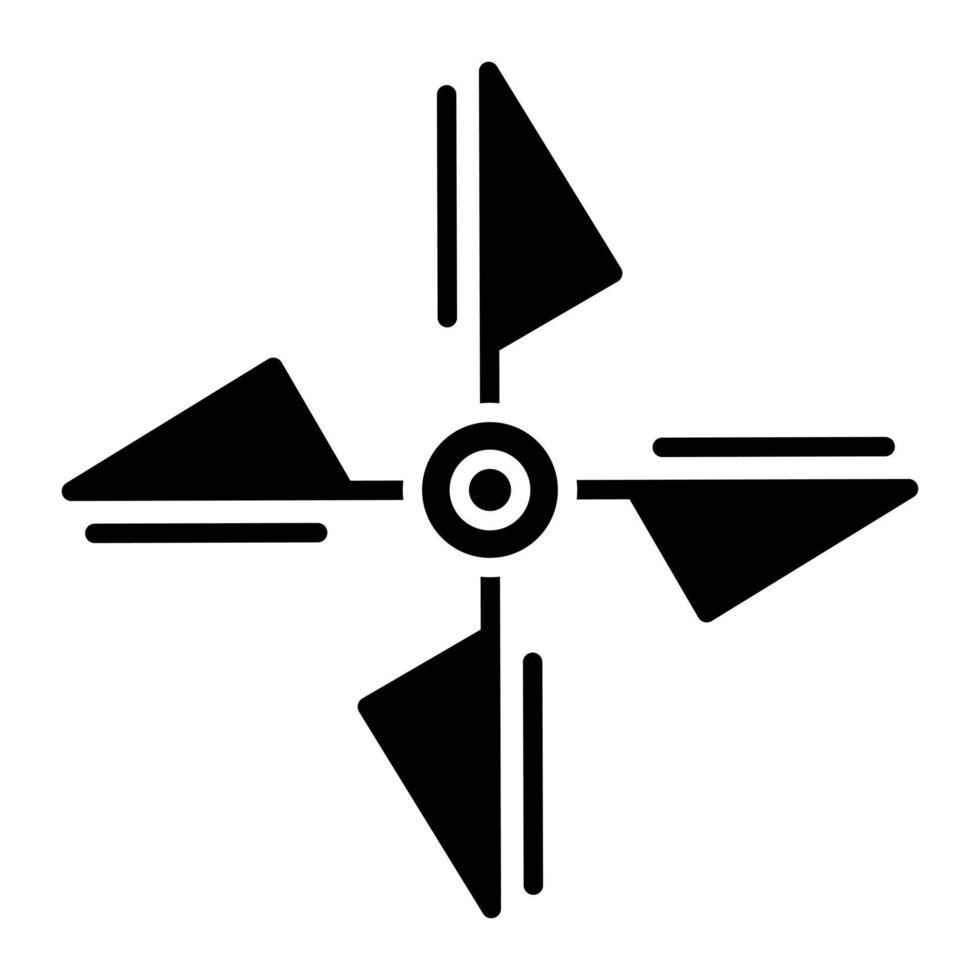 Propeller Glyph Icon vector