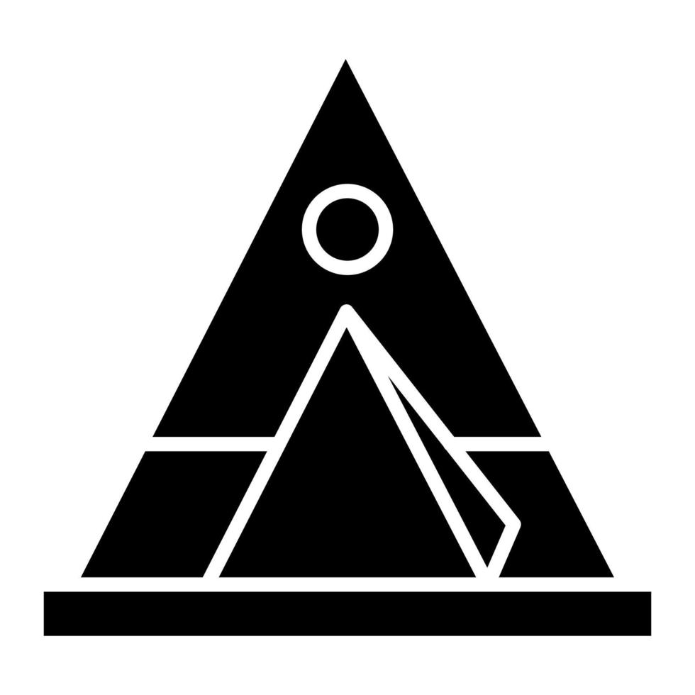 Tipi Glyph Icon vector