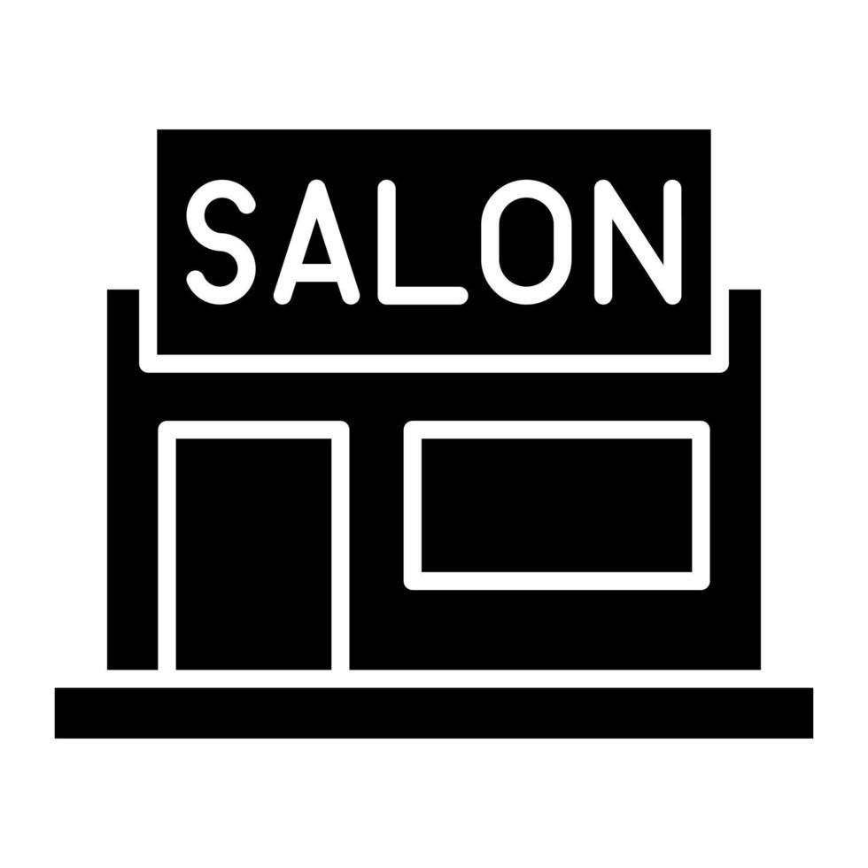 Saloon Glyph Icon vector