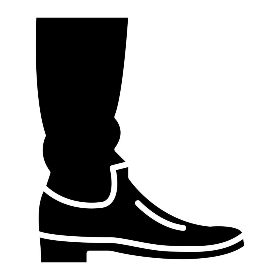 icono de glifo de botas salvajes vector