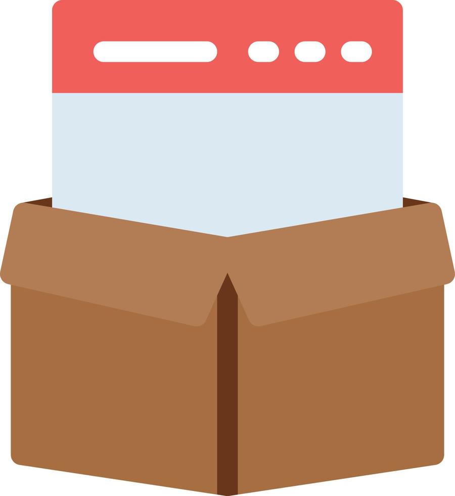 webpage box vector illustration on a background.Premium quality symbols. vector icons for concept and graphic design.