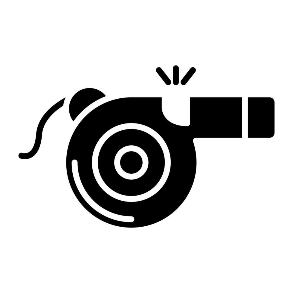 Whistle Glyph Icon vector