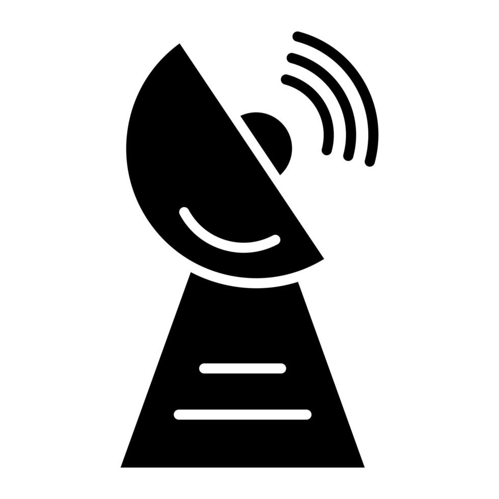 Radar Glyph Icon vector