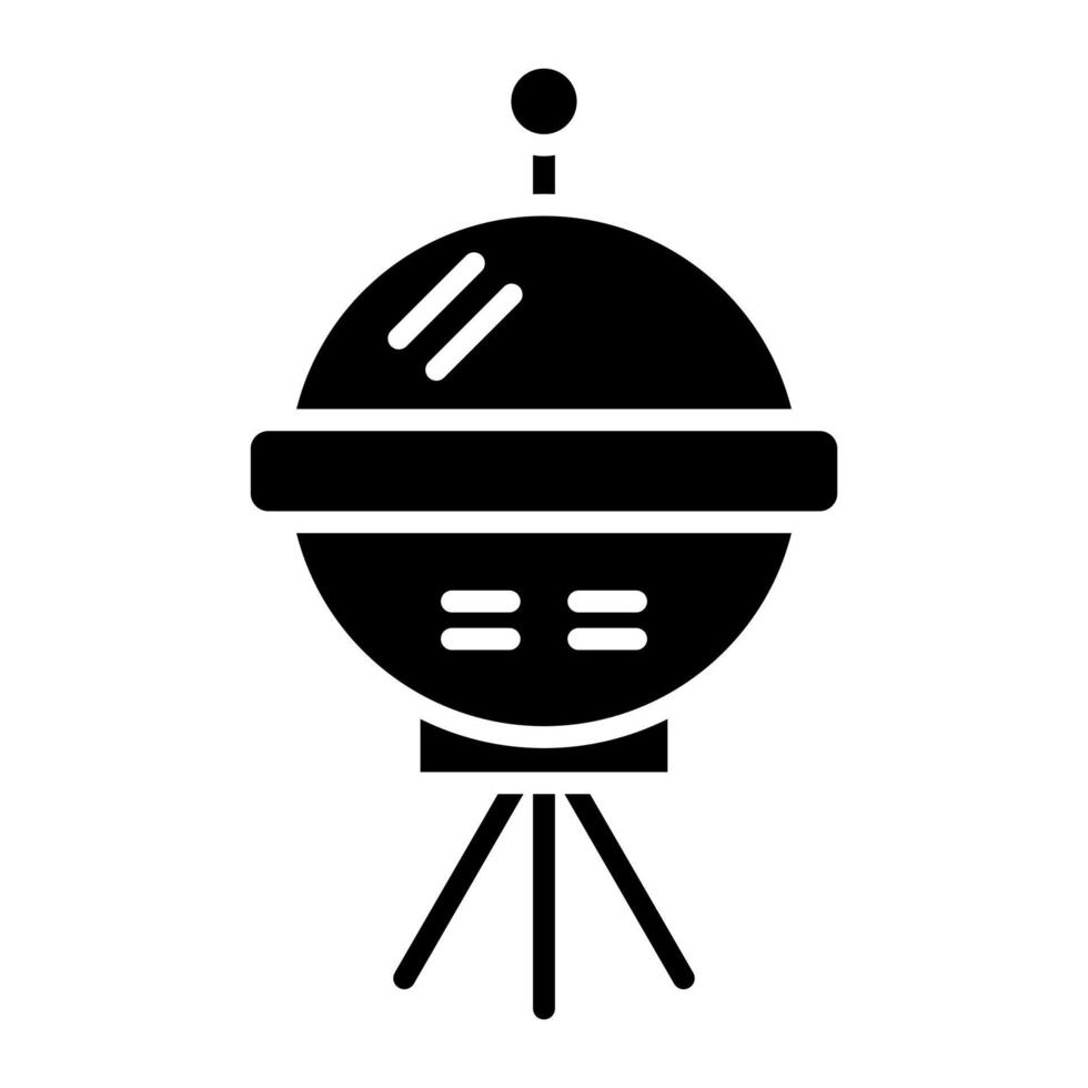 Space Probe Glyph Icon vector