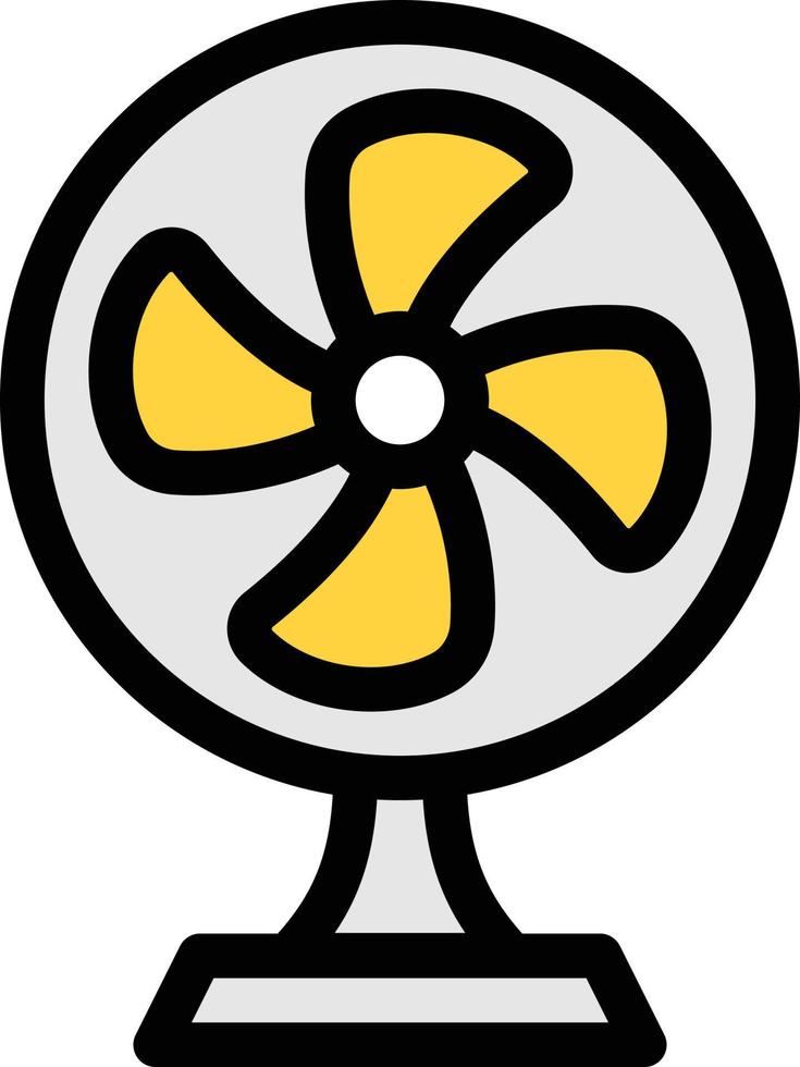 ilustración de vector de ventilador en un fondo. símbolos de calidad premium. iconos vectoriales para concepto y diseño gráfico.