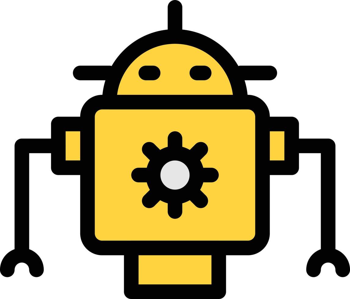 robotics vector illustration on a background.Premium quality symbols. vector icons for concept and graphic design.