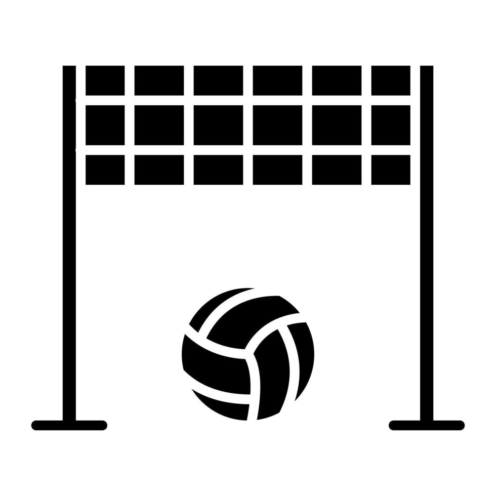 Volleyball Net Glyph Icon vector
