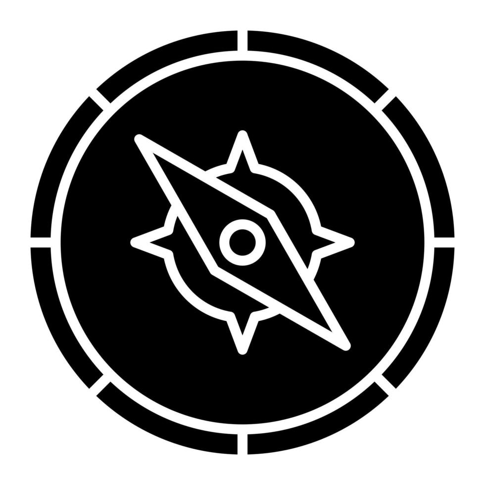 Compass Glyph Icon 7256468 Vector Art at Vecteezy