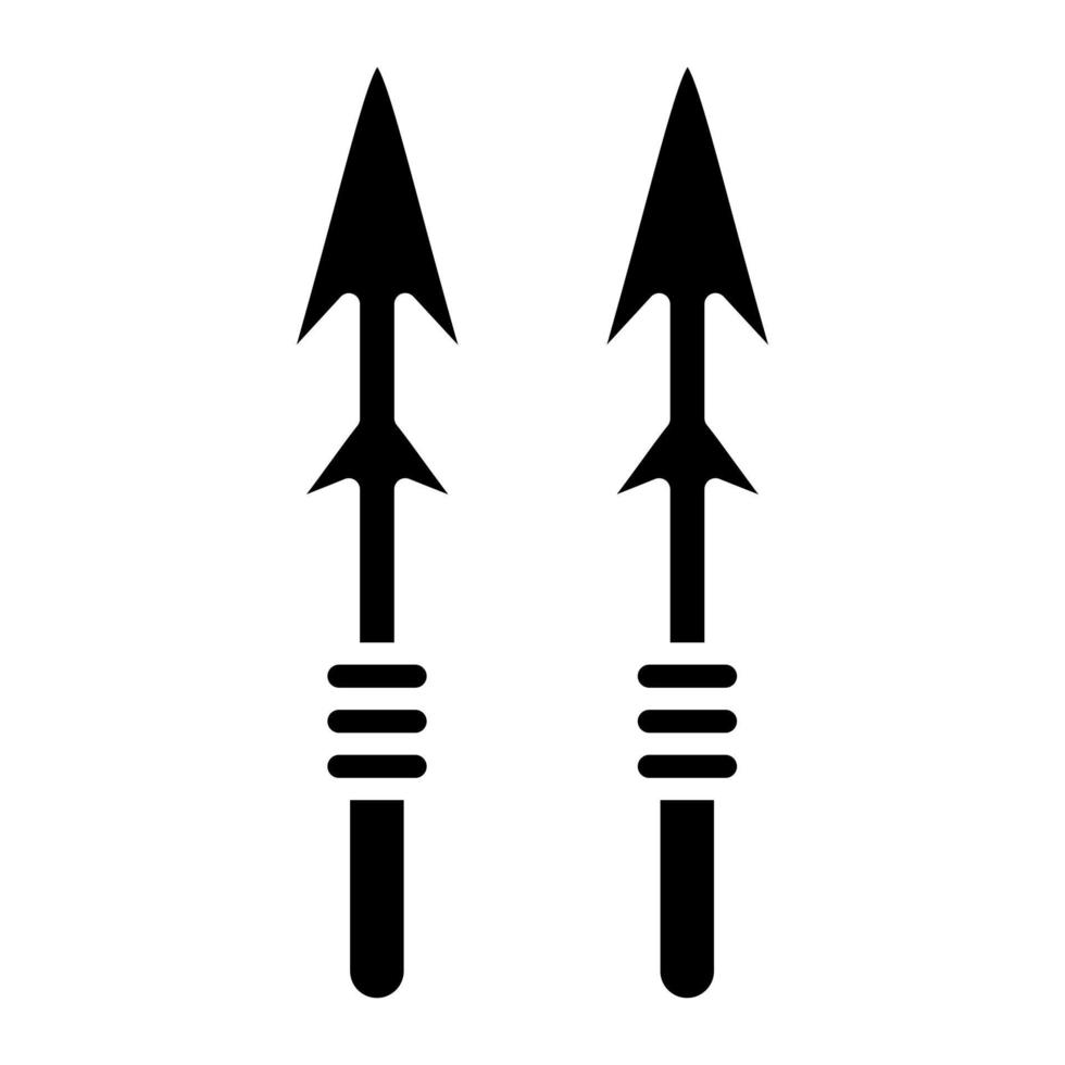 Harpoon Glyph Icon vector