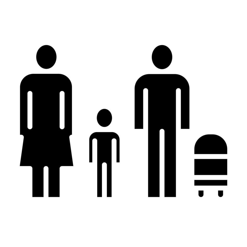 Family Glyph Icon vector