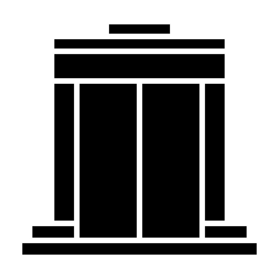 Boarding Gate Glyph Icon vector