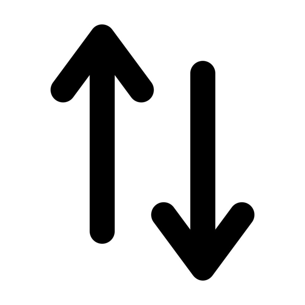 Swap Glyph Icon vector