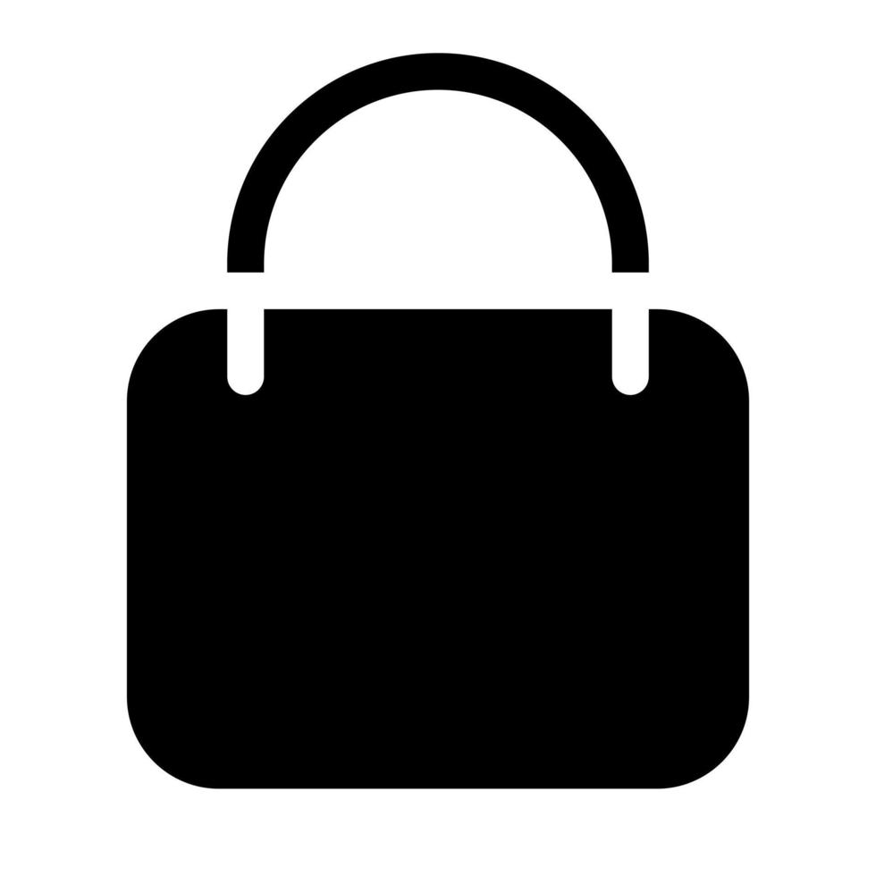 Shopping Bag Glyph Icon vector