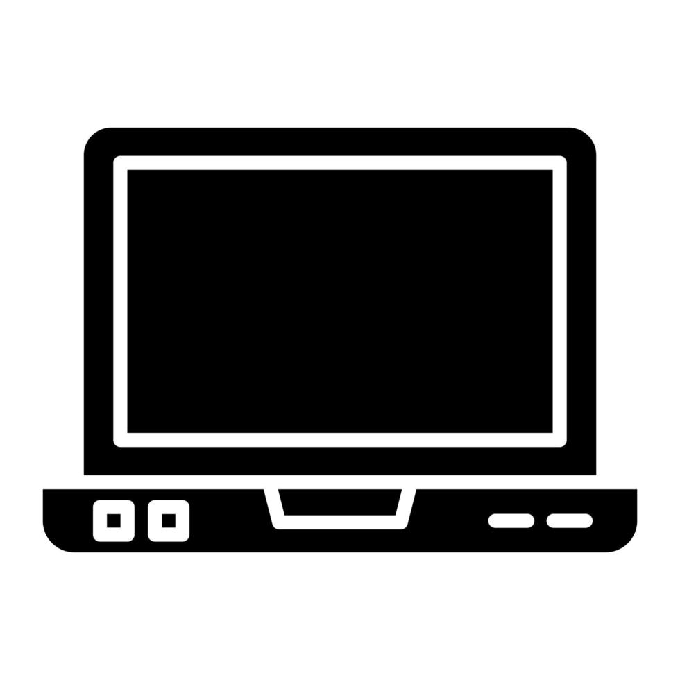 icono de glifo de laptop vector