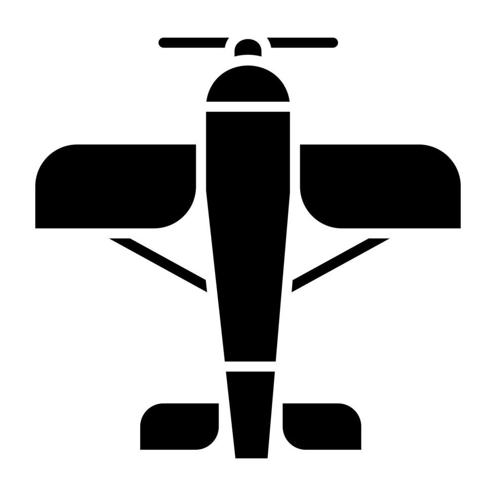 Monoplane Glyph Icon vector