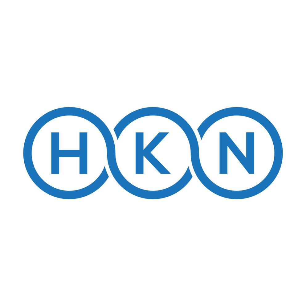 HKN letter logo design on white background. HKN creative initials ...