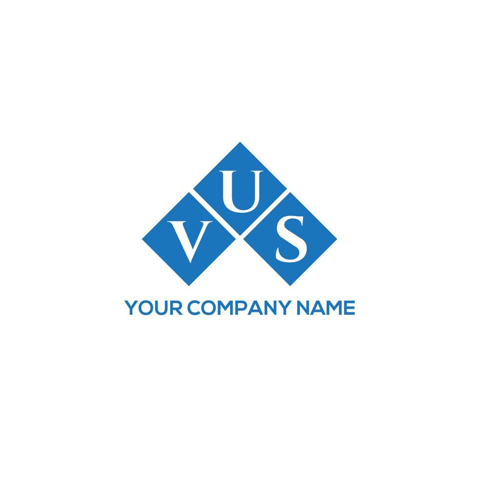 diseño de logotipo de letra vus sobre fondo blanco. concepto de logotipo de letra inicial creativa vus. diseño de letras vus. vector