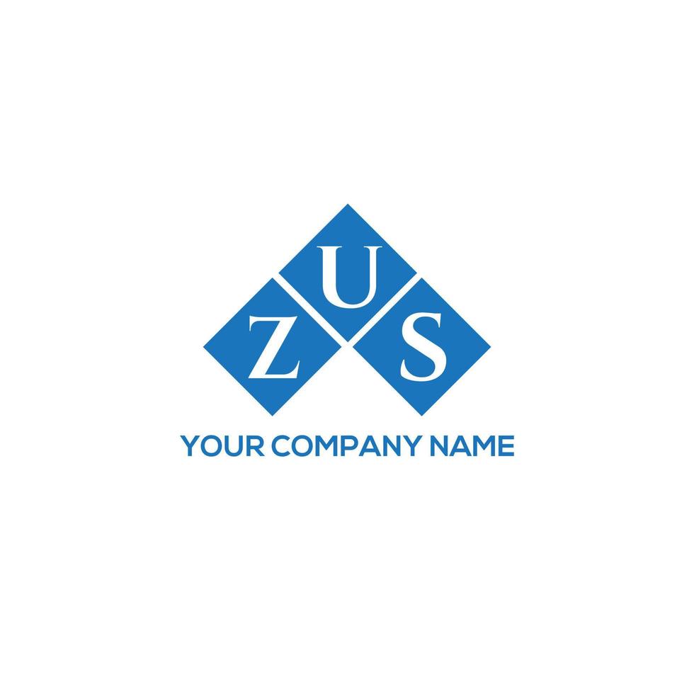 diseño de logotipo de letra zus sobre fondo blanco. concepto de logotipo de letra inicial creativa zus. diseño de letra zus. vector