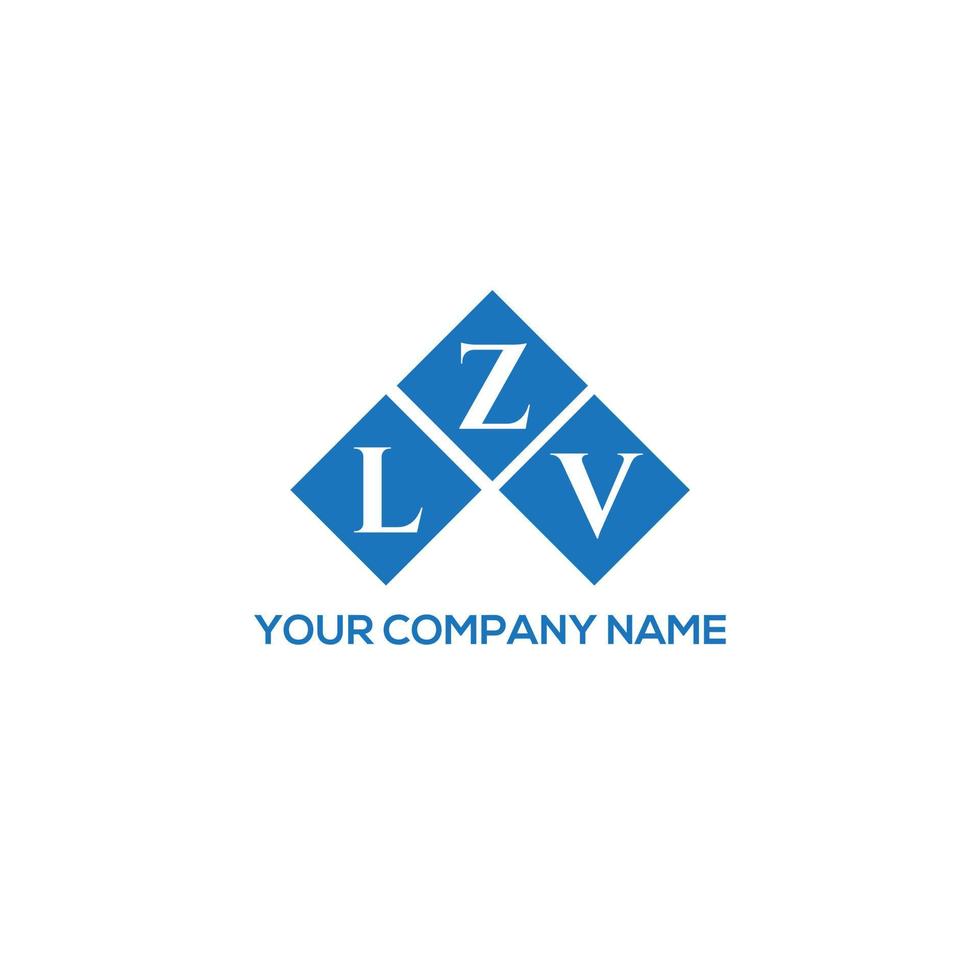 LZV letter logo design on white background. LZV creative initials letter logo concept. LZV letter design. vector