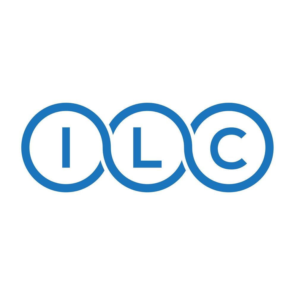 ILC letter logo design on white background. ILC creative initials letter logo concept. ILC letter design. vector