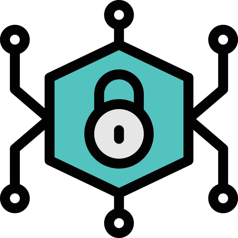 blockchain lock vector illustration on a background.Premium quality symbols. vector icons for concept and graphic design.