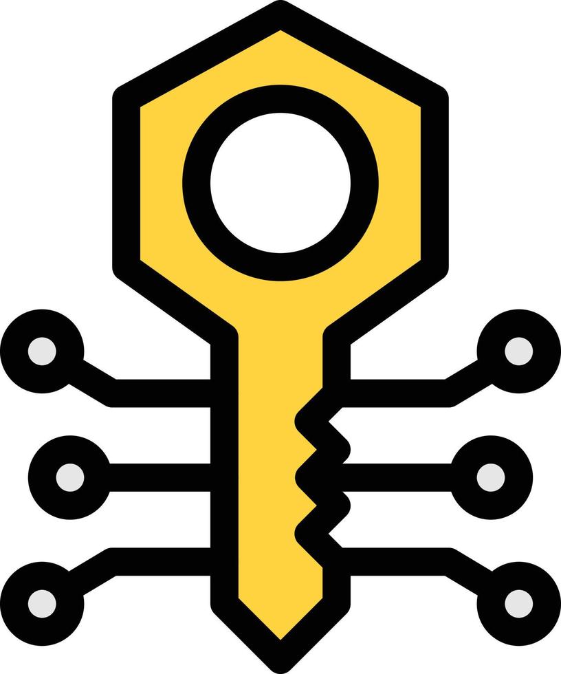 key vector illustration on a background.Premium quality symbols. vector icons for concept and graphic design.