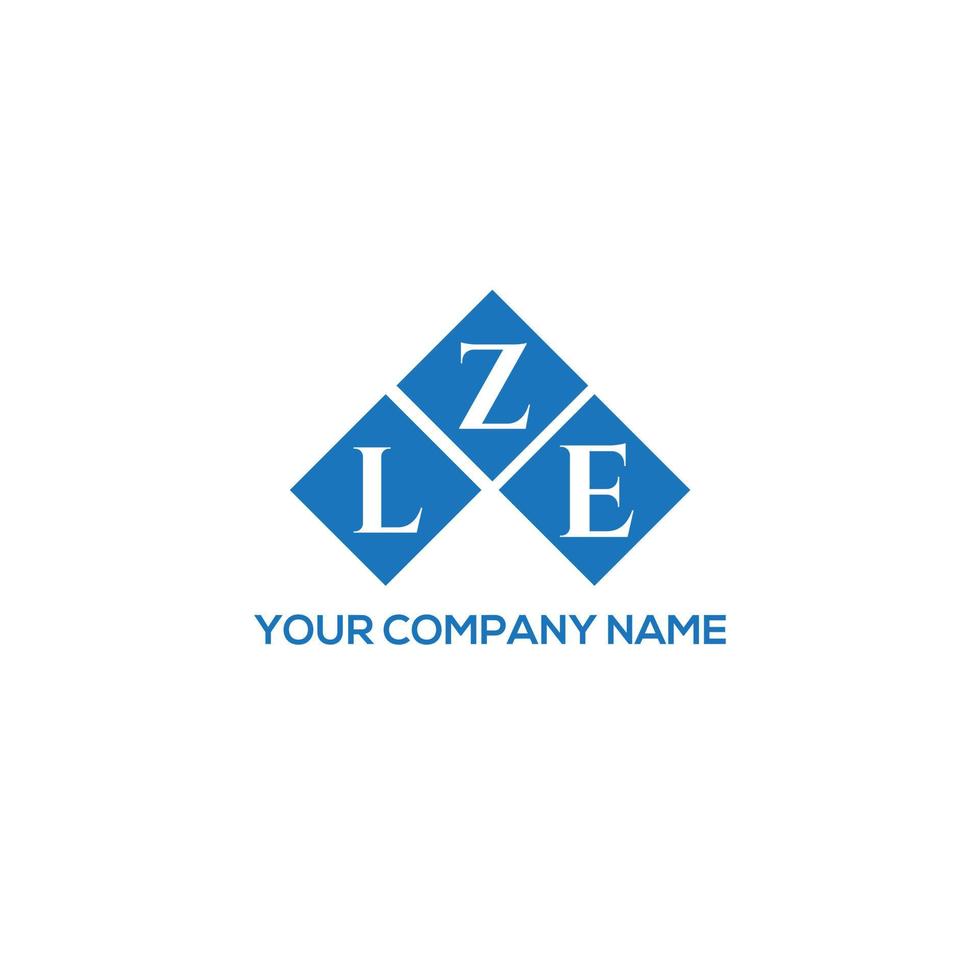 LZE letter logo design on white background. LZE creative initials letter logo concept. LZE letter design. vector