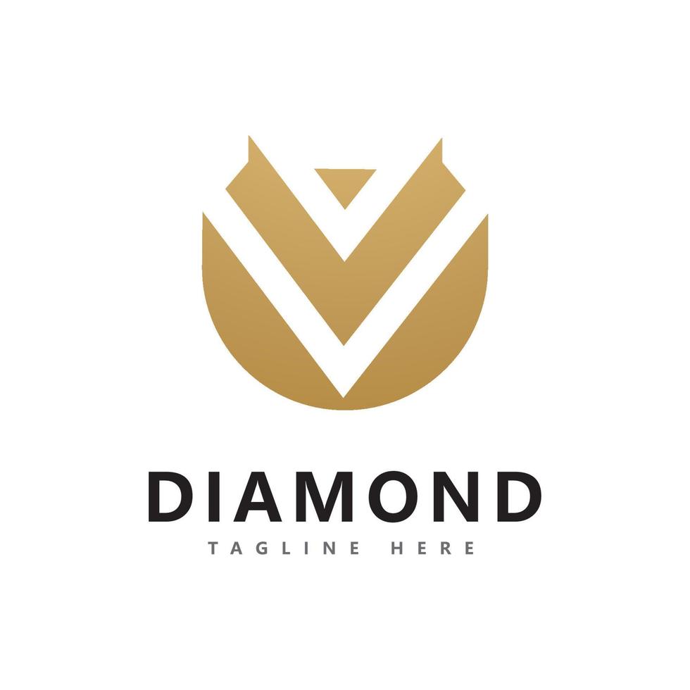 plantilla de diseño de vector de logotipo de diamante