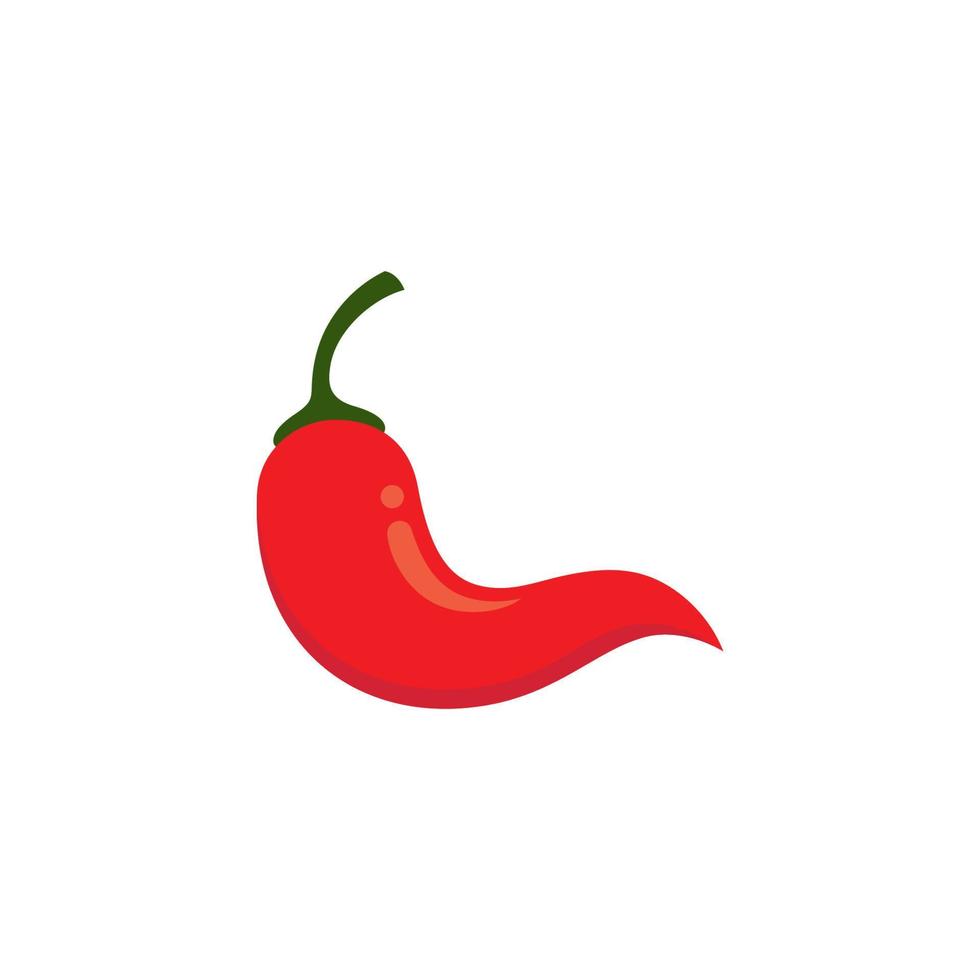 Chili logo vector Spicy food symbol template