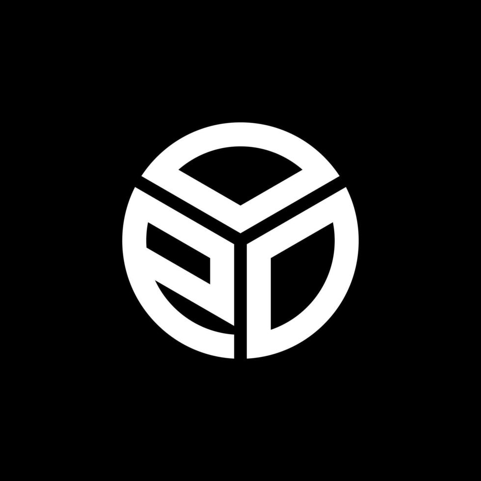OPO letter logo design on black background. OPO creative initials letter logo concept. OPO letter design. vector