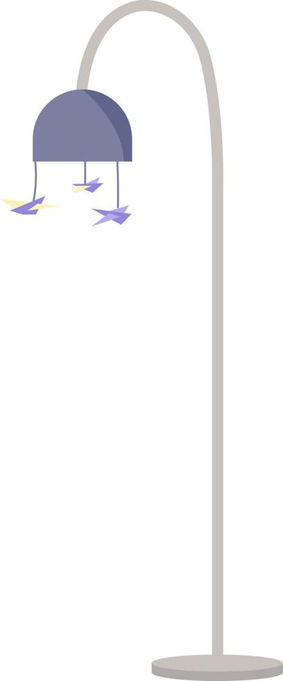 Hanging rattle toys for baby crib semi flat color vector object