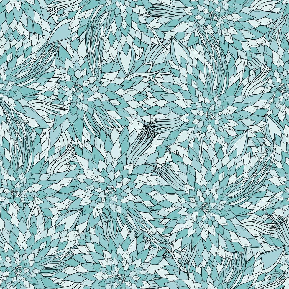 Seamless floral background with abstract patterns of peonies vector