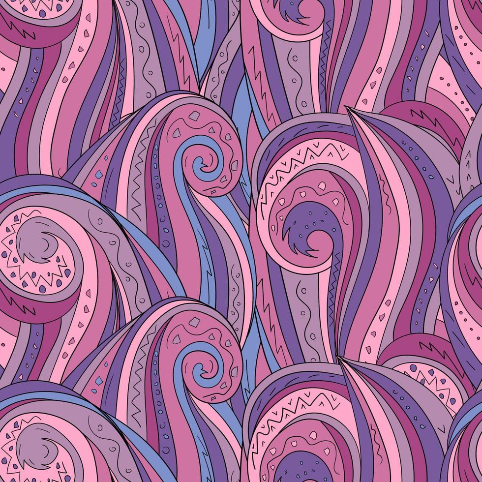 fondo transparente con ondas abstractas. ilustración a mano alzada vector