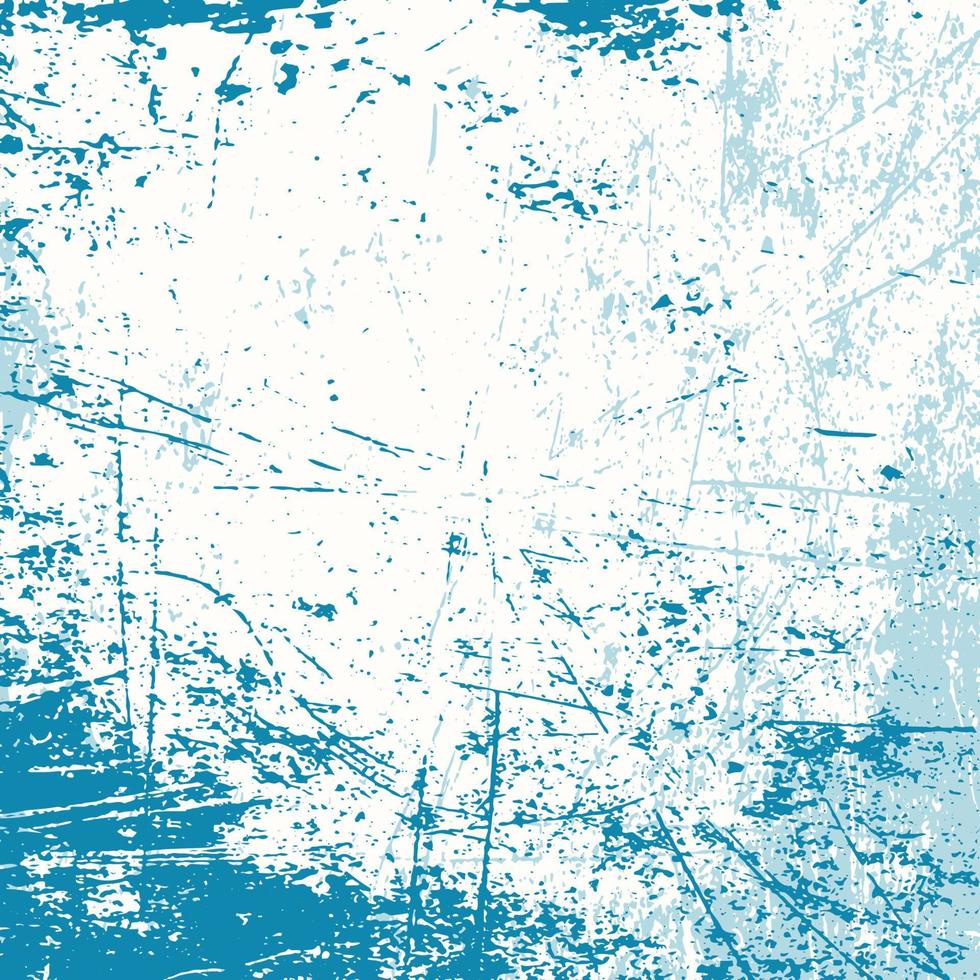 Abstract blue splatter dirty grunge texture background vector