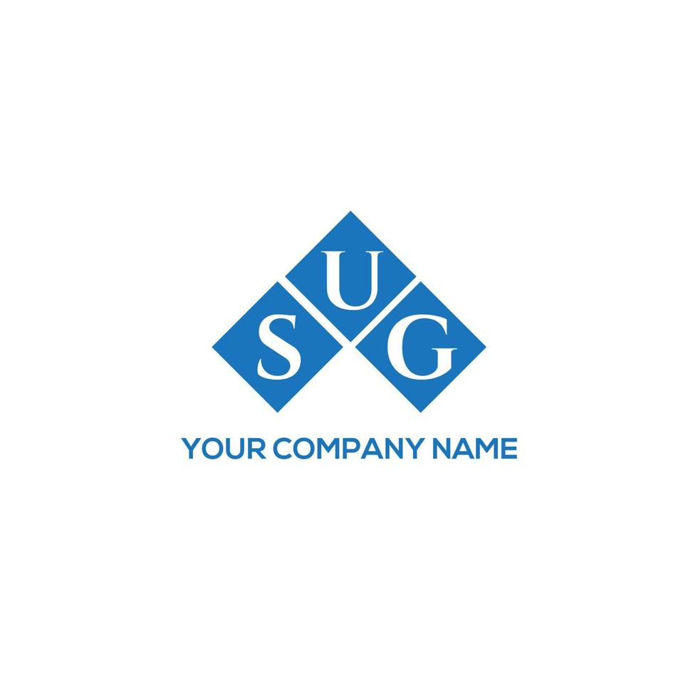 SUG letter logo design on white background. SUG creative initials letter logo concept. SUG letter design. vector