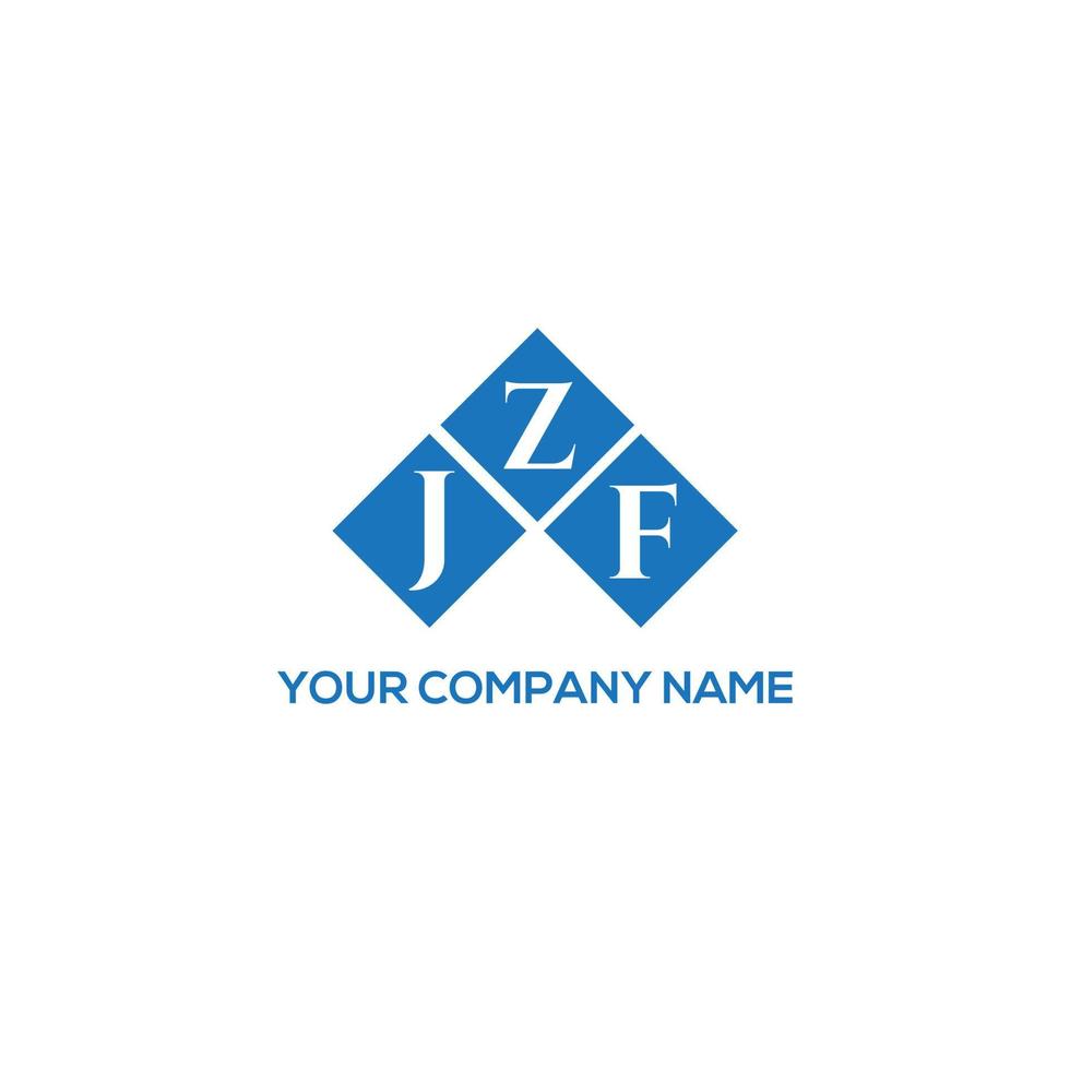 JZF letter logo design on white background. JZF creative initials letter logo concept. JZF letter design. vector
