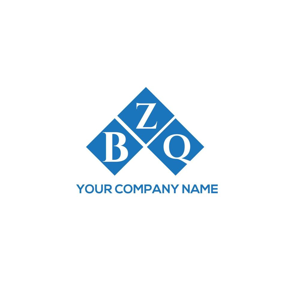 BZQ letter logo design on white background. BZQ creative initials letter logo concept. BZQ letter design. vector