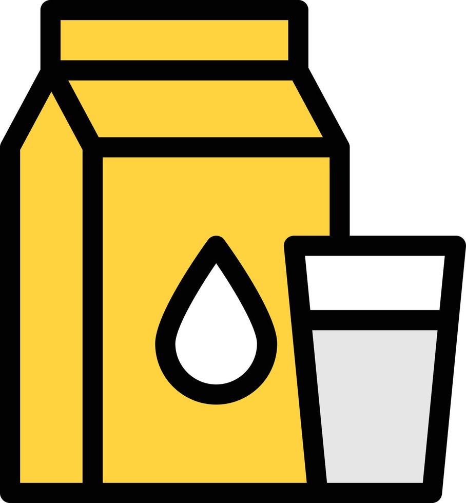 ilustración de vector de bebida de leche en un fondo. símbolos de calidad premium. iconos vectoriales para concepto y diseño gráfico.