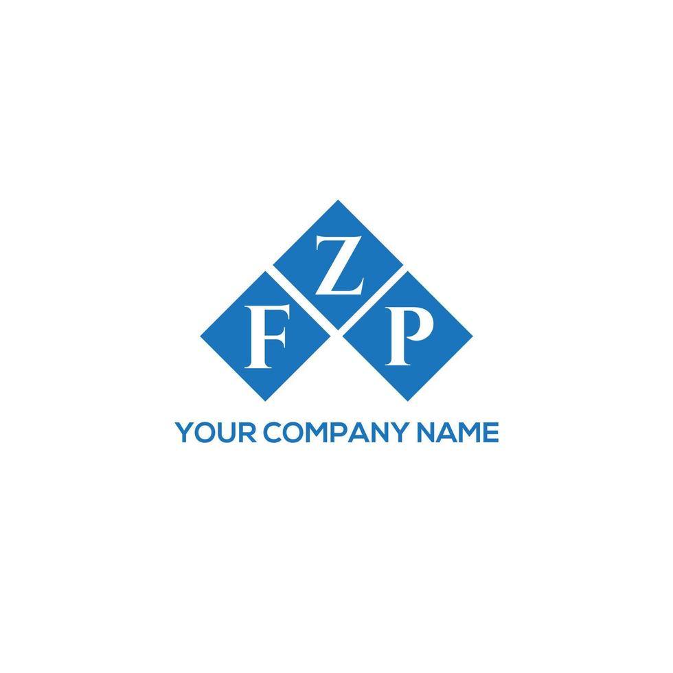 diseño de logotipo de letra fzp sobre fondo blanco. concepto de logotipo de letra inicial creativa fzp. diseño de letras fzp. vector